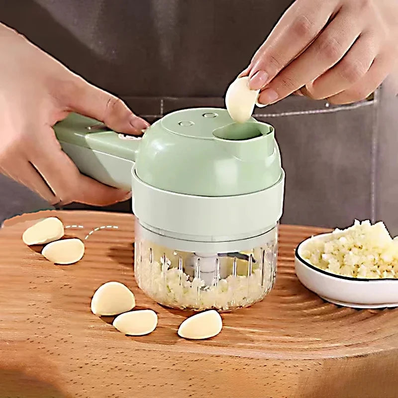 Portable Multifuction Electric Vegetable Chopper Rechargeable Handheld Cordless Food Processor for Meat Garlic Pepper Onion