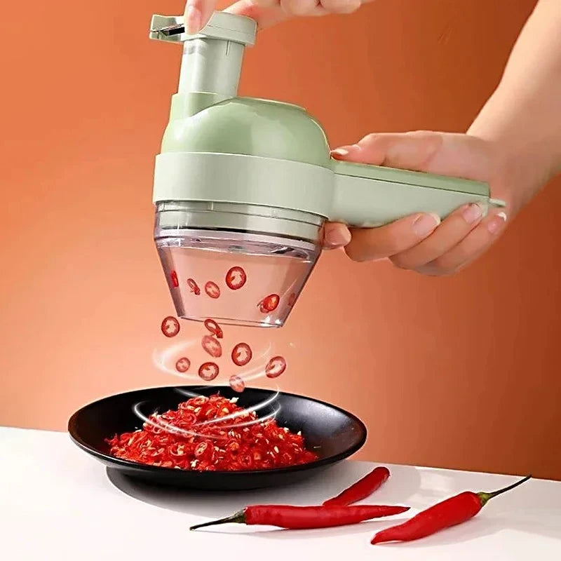 Portable Multifuction Electric Vegetable Chopper Rechargeable Handheld Cordless Food Processor for Meat Garlic Pepper Onion