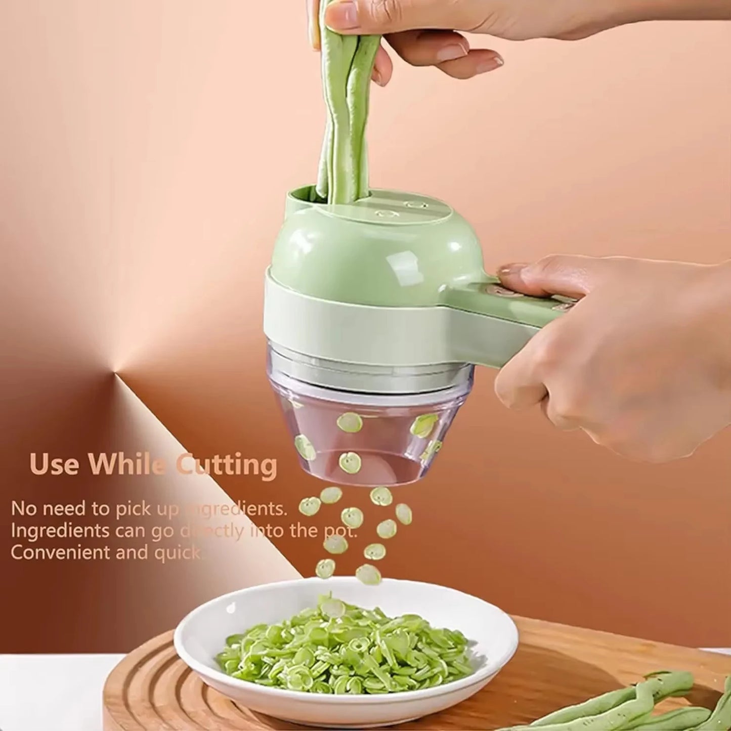 Portable Multifuction Electric Vegetable Chopper Rechargeable Handheld Cordless Food Processor for Meat Garlic Pepper Onion