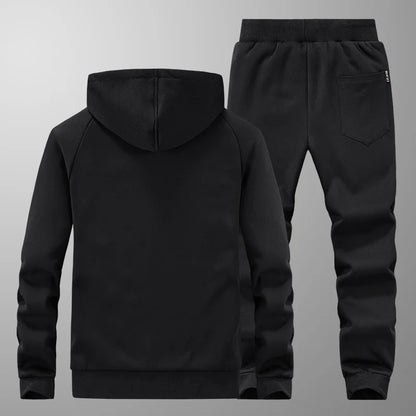 Men'S Sportswear New Winter Sportsuit Pants Thermal Hoodies Men'S 2 Pieces Set Warm Sport Suit Fleece Tracksuit Windproof Gym