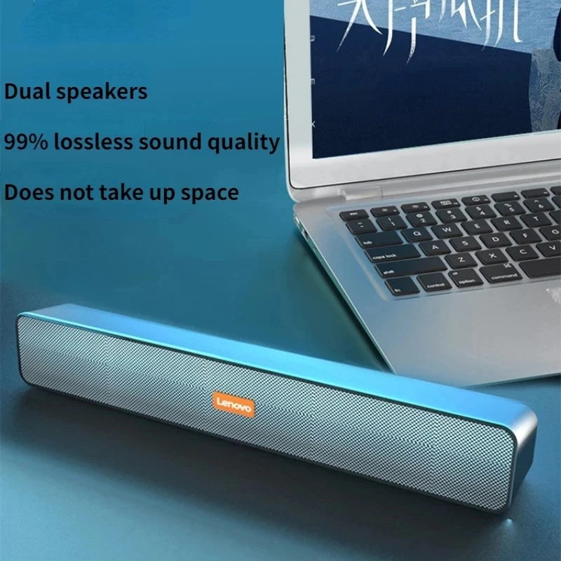 BMS09 TV Sound Bar Speaker Stereo Surround Dual Woofer PC Speakers for Home Theater Desktop Computer Boom Box Som