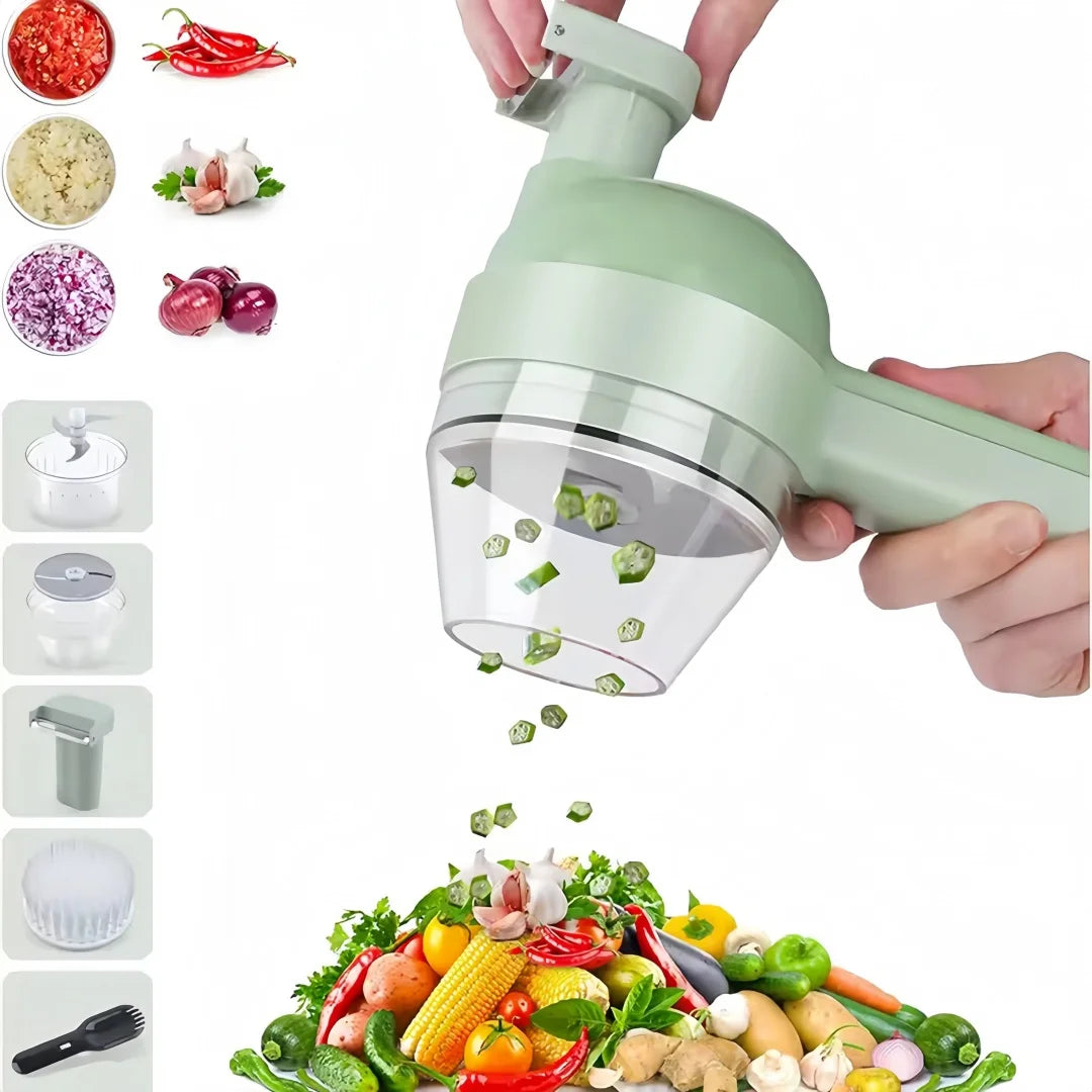 Electric Food Processor Wireless Charging Cutting Vegetables Minced Meat for Household Handheld Tool Complementary Food Machine