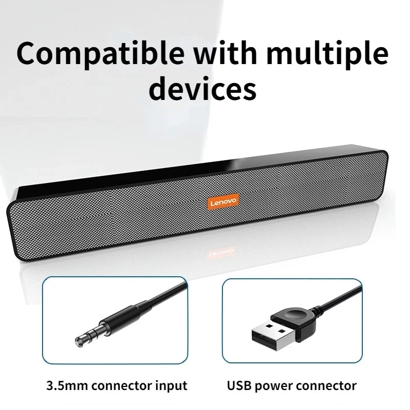 BMS09 TV Sound Bar Speaker Stereo Surround Dual Woofer PC Speakers for Home Theater Desktop Computer Boom Box Som