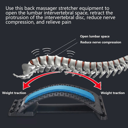 Magnetic Back Massage Muscle Relax Stretcher Posture Therapy Corrector Back Stretch Spine Stretcher Lumbar Support Pain Relief