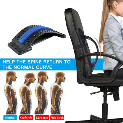 Magnetic Back Massage Muscle Relax Stretcher Posture Therapy Corrector Back Stretch Spine Stretcher Lumbar Support Pain Relief