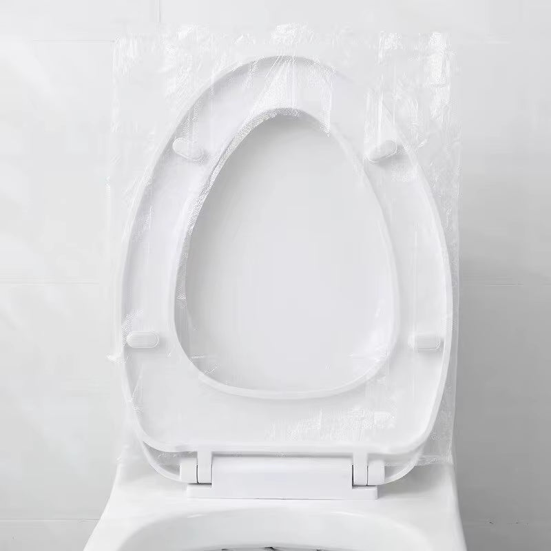 50-Pack Individually Wrapped Disposable Waterproof Toilet Seat Covers, Non-Slip Travel Protectors